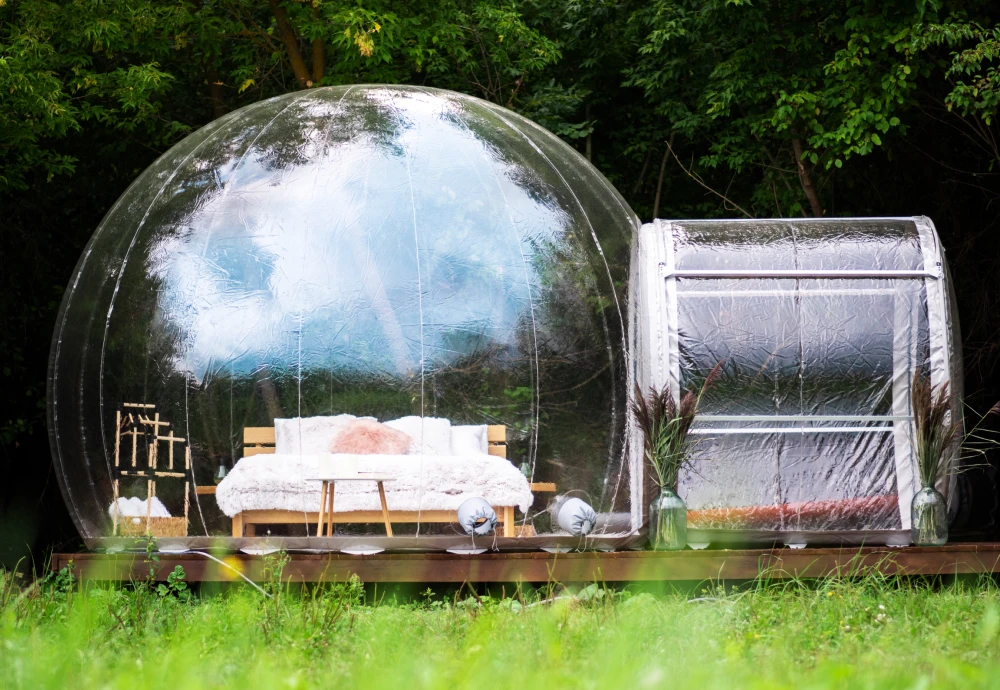 single tunnel bubble tent