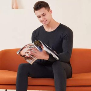 Men's 2-Piece Cotton Thermal Set with Shirt & Pants