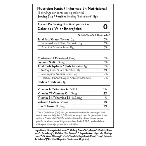 Miracle Tree's Moringa Energy Tea, Grape Vanilla - Image 4