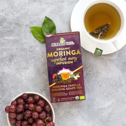 Miracle Tree's Moringa Energy Tea, Grape Vanilla - Image 5