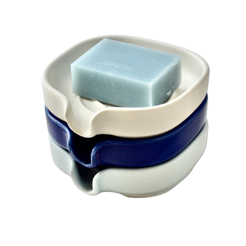 Self-Draining Porcelain Soap Dish - Image 4