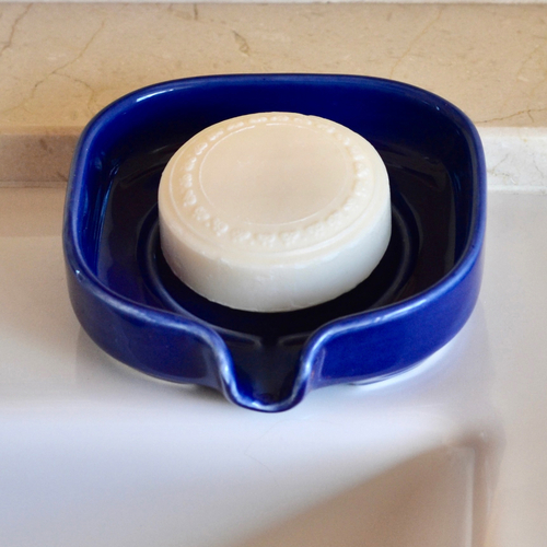 Self-Draining Porcelain Soap Dish - Image 2