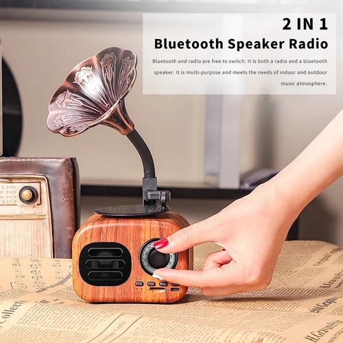 🔊 Vintage Retro Bluetooth Wireless Speaker 📻 - Image 2