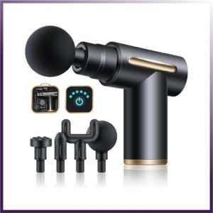 Cordless Deep Tissue Muscle Massage Gun with 4 Heads