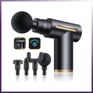 Cordless Deep Tissue Muscle Massage Gun with 4 Heads