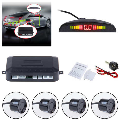 Universal 4-Sensor LED Car Parking System