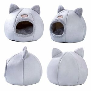 Warm & Cozy 2-in-1 Cat House Bed