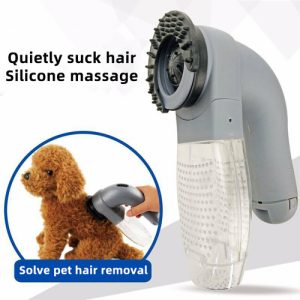 Portable Electric Pet Grooming & Massage Brush