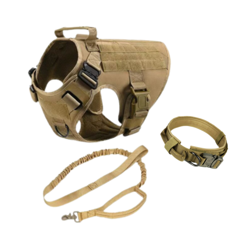 Tactical Dog Harness, Collar & Leash Set