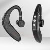 Bluetooth neckband headphones with control buttons and sleek design.