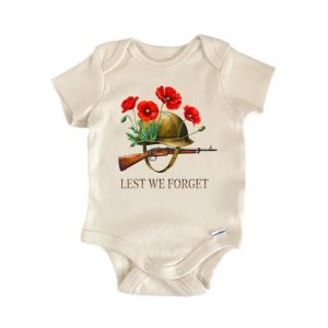 Lest We Forget Memorial Day Baby Bodysuit