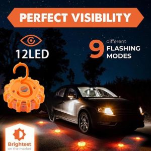 Magnetic LED Roadside Emergency Warning Flare Light