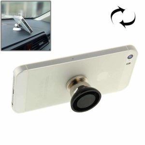 Magnetic car phone holder with 360-degree rotation for iPhone GPS.
