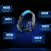G9000 gaming headset with LED lights, big speakers, and noise reduction microphone.