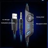 G9000 gaming headset with volume wheel and microphone switch for laptops.