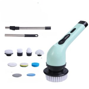 PowerReach Electric Cleaning Brush – Powerful Extendable Scrubber with LED Battery Display